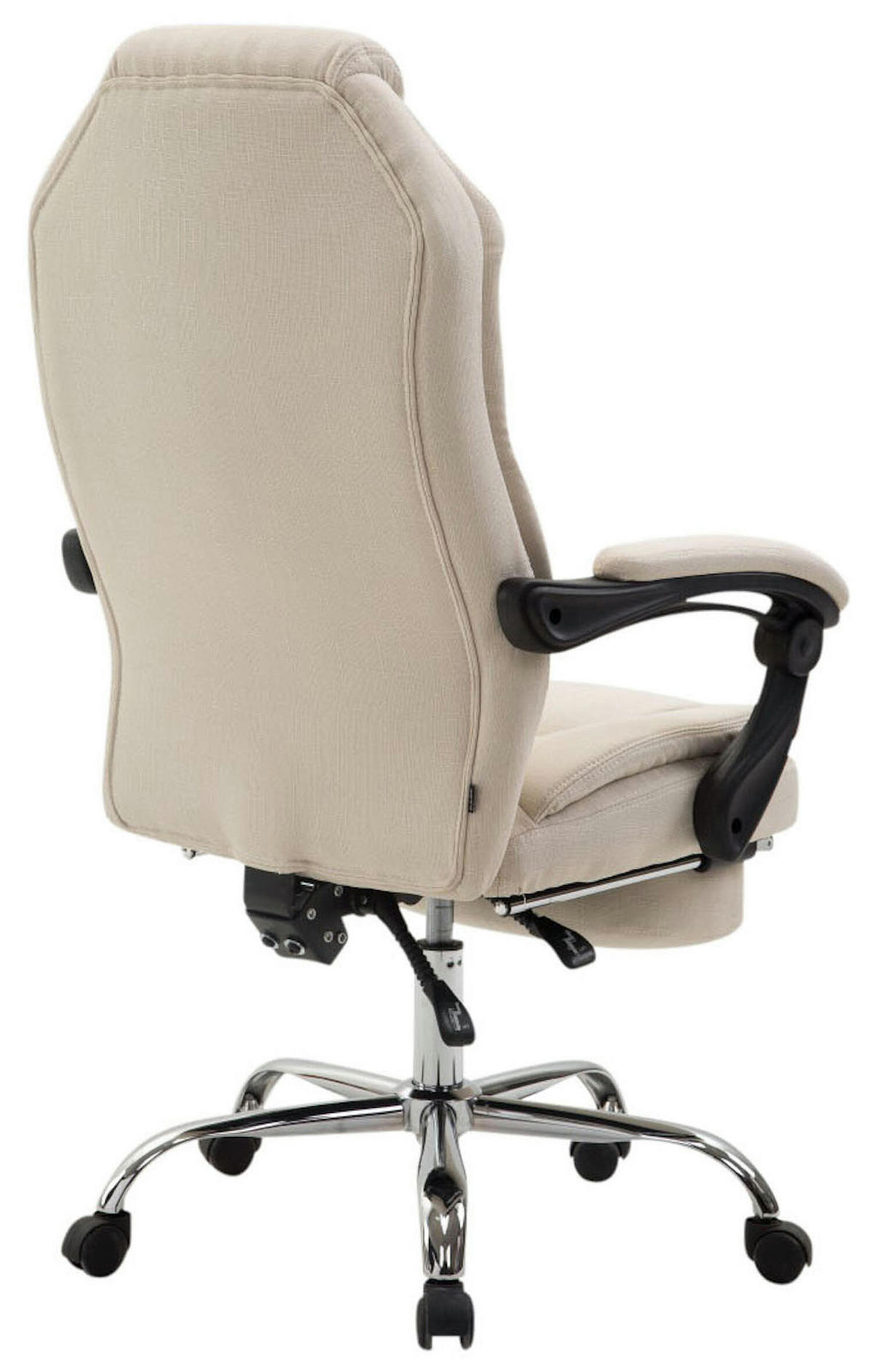BÜROSTUHL Castan, Stoff Creme - Creme, Textil/Metall (67/124/64cm) - TPFLiving