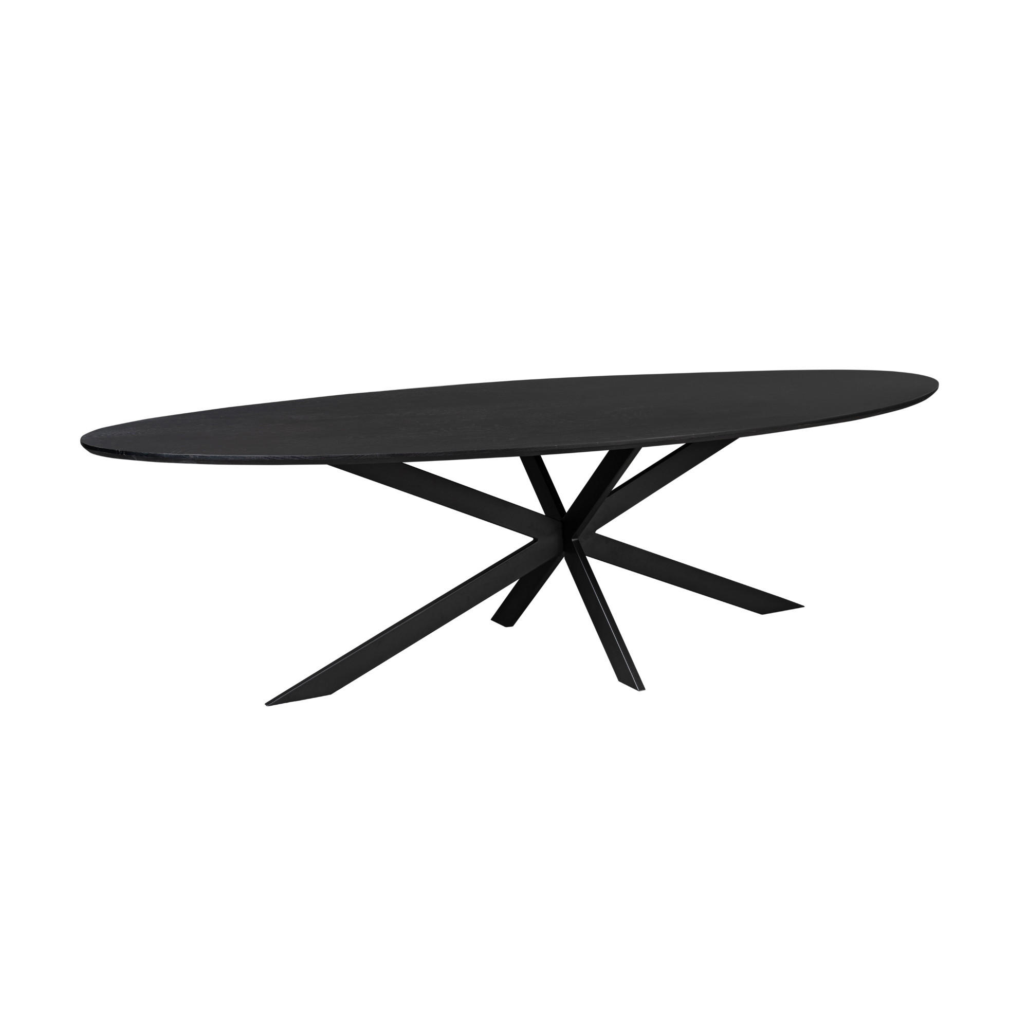 ESSTISCH Ferris Schwarz 110/280/76 cm - Schwarz, Holz (110/280/76cm) - Starfurn
