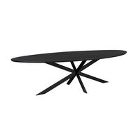 ESSTISCH Ferris Schwarz 110/280/76 cm - Schwarz, Holz (110/280/76cm) - Starfurn