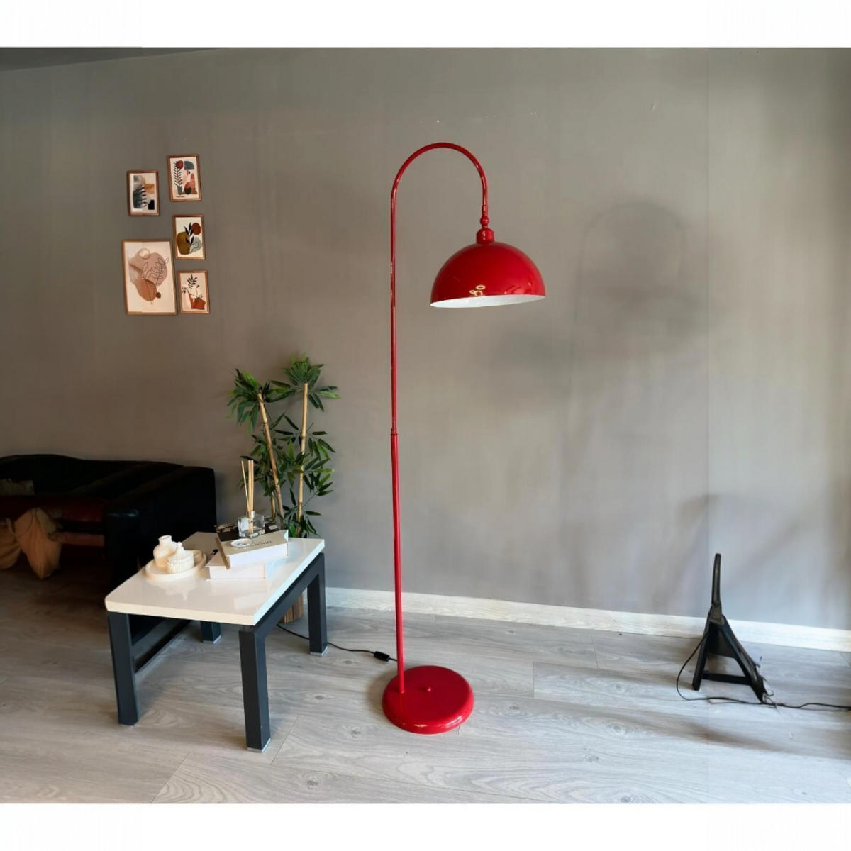 STEHLAMPE Gorkiede - Rot, Metall (170/37/170cm) - Bamyum