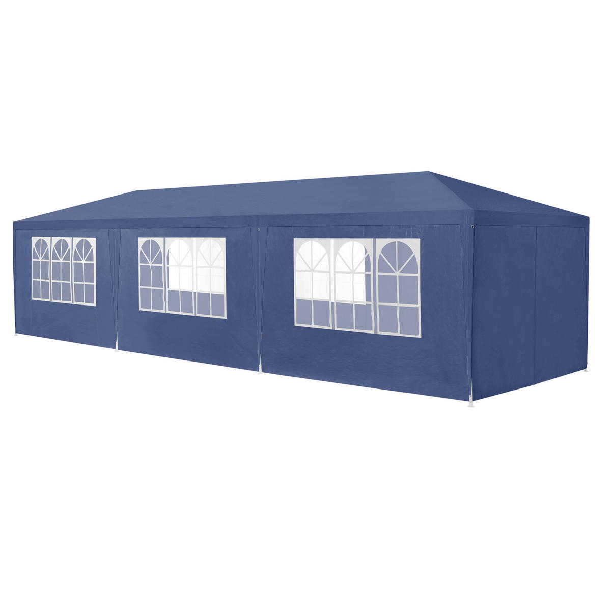 PARTYZELT Wedau - Dunkelblau, Kunststoff/Metall (900/255/300cm) - casa.pro
