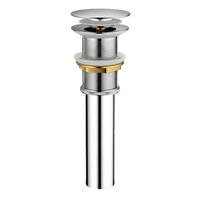WASCHBECKEN-ABLAUFSTOPFEN – Silber – Edelstahl - Silberfarben, Metall (22.5/7/7cm)