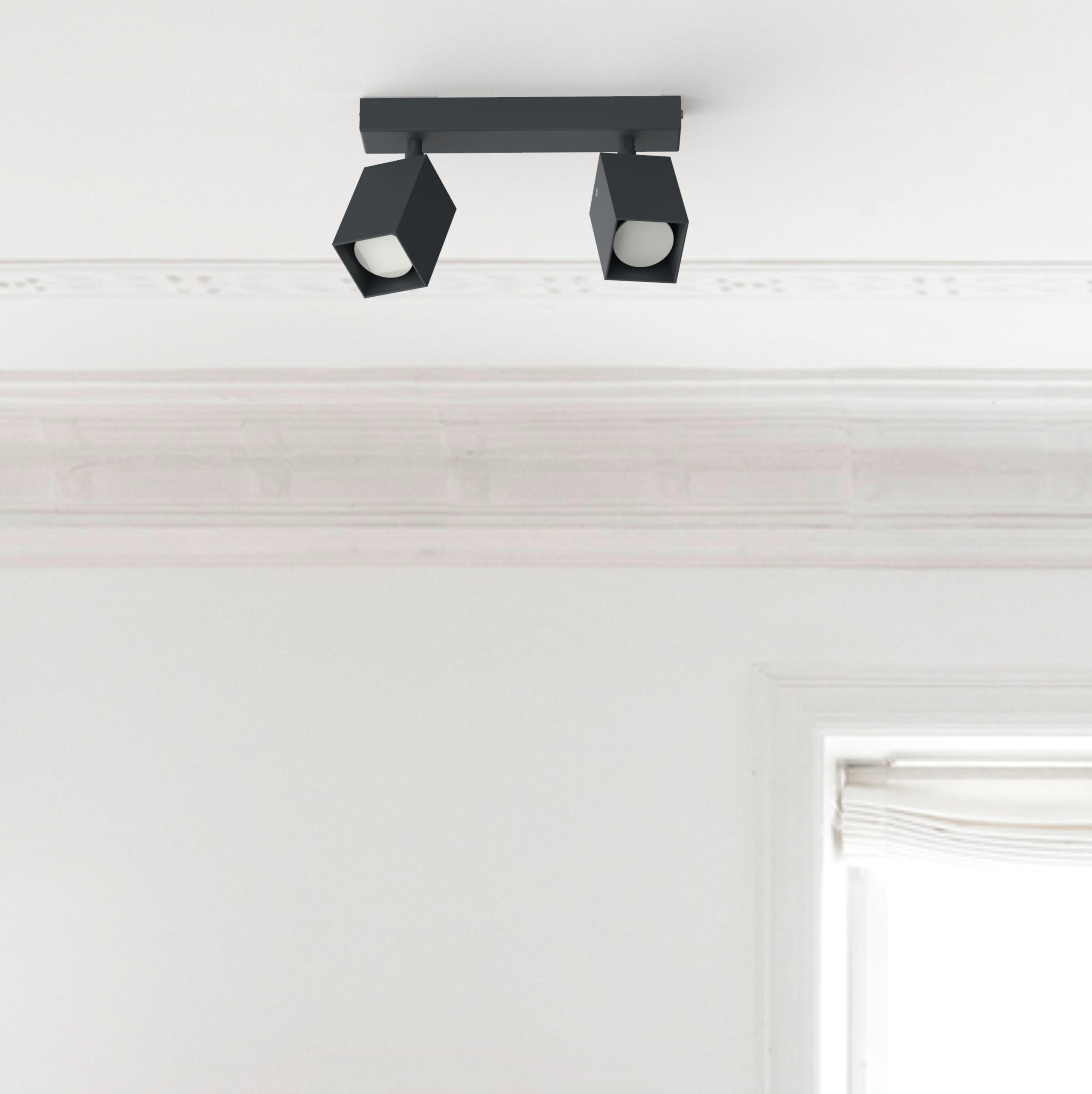 DECKENLEUCHTE - Graubraun, Metall (6/27/18cm) - Lumicom