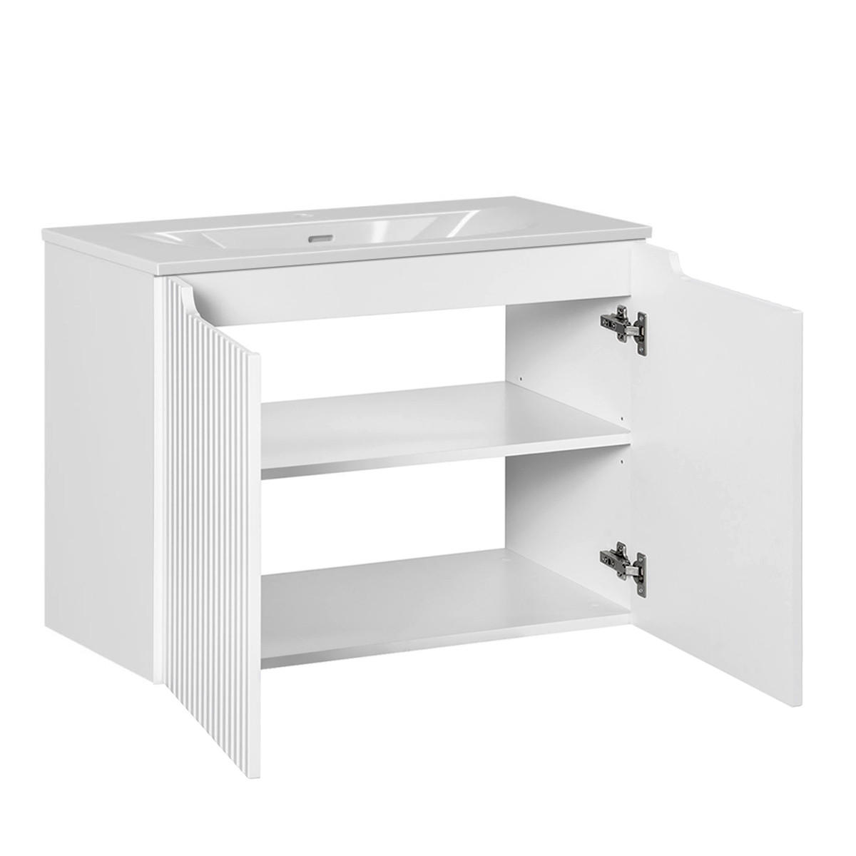 UMYVADLO 80cm Riva Bílá - bílá, kompozitní dřevo (80/57/40cm) - Petits-meubles
