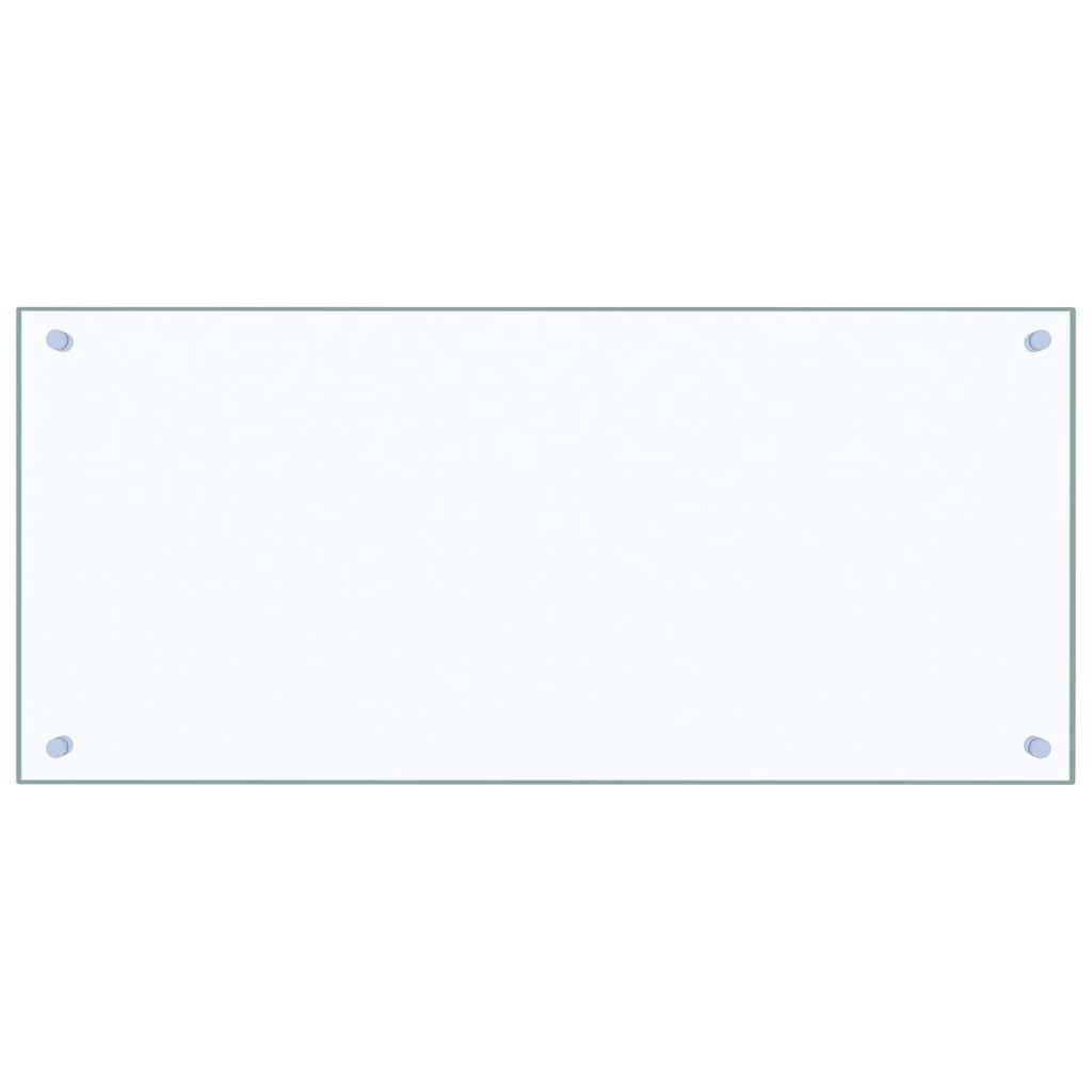 KÜCHENRÜCKWAND Glas 90x40 cm Transparent Wand-Spritzschutz - Transparent, Glas (90/40/0.6cm) - DELUKE