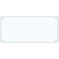 KÜCHENRÜCKWAND Glas 90x40 cm Transparent Wand-Spritzschutz - Transparent, Glas (90/40/0.6cm) - DELUKE