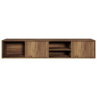 TV-STOLÍK Sanva Orech warmia 200 cm - tmavohnedá, kompozitné drevo (200/40/35cm) - Selsey