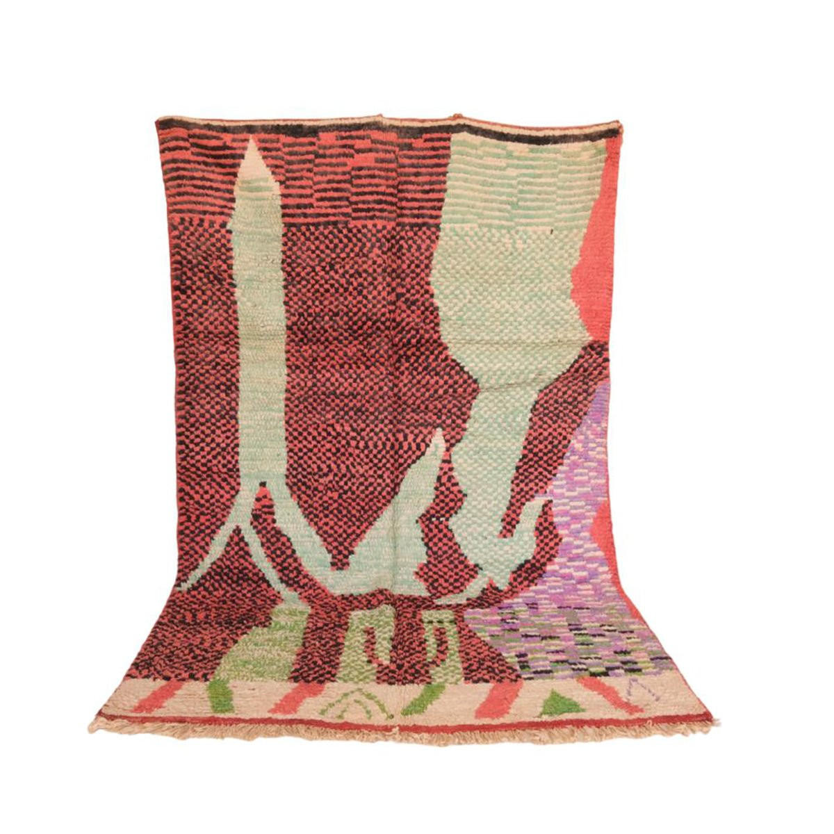 BERBERTEPPICH aus Marokko aus reiner Wolle 200x 300 cm - Multicolor, Naturmaterialien (200/300cm) - AFK Living