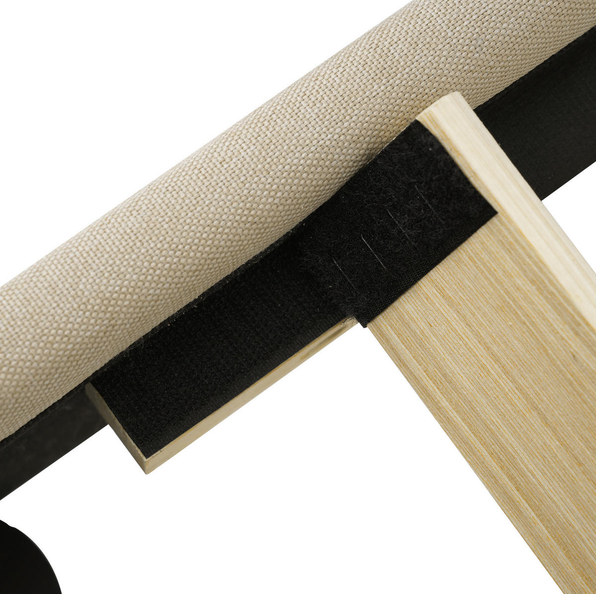 POLSTERBETT 90/190 cm Beige aus Leinen mit LED-Kopfteil - Beige, Textil (90/200cm) - OKMYHOME