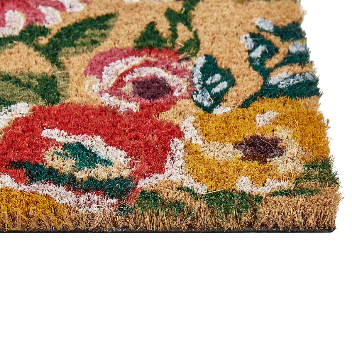 FUSSMATTE Bunt 40/60 cm Kita - Multicolor, Naturmaterialien (40/60cm) - Beliani