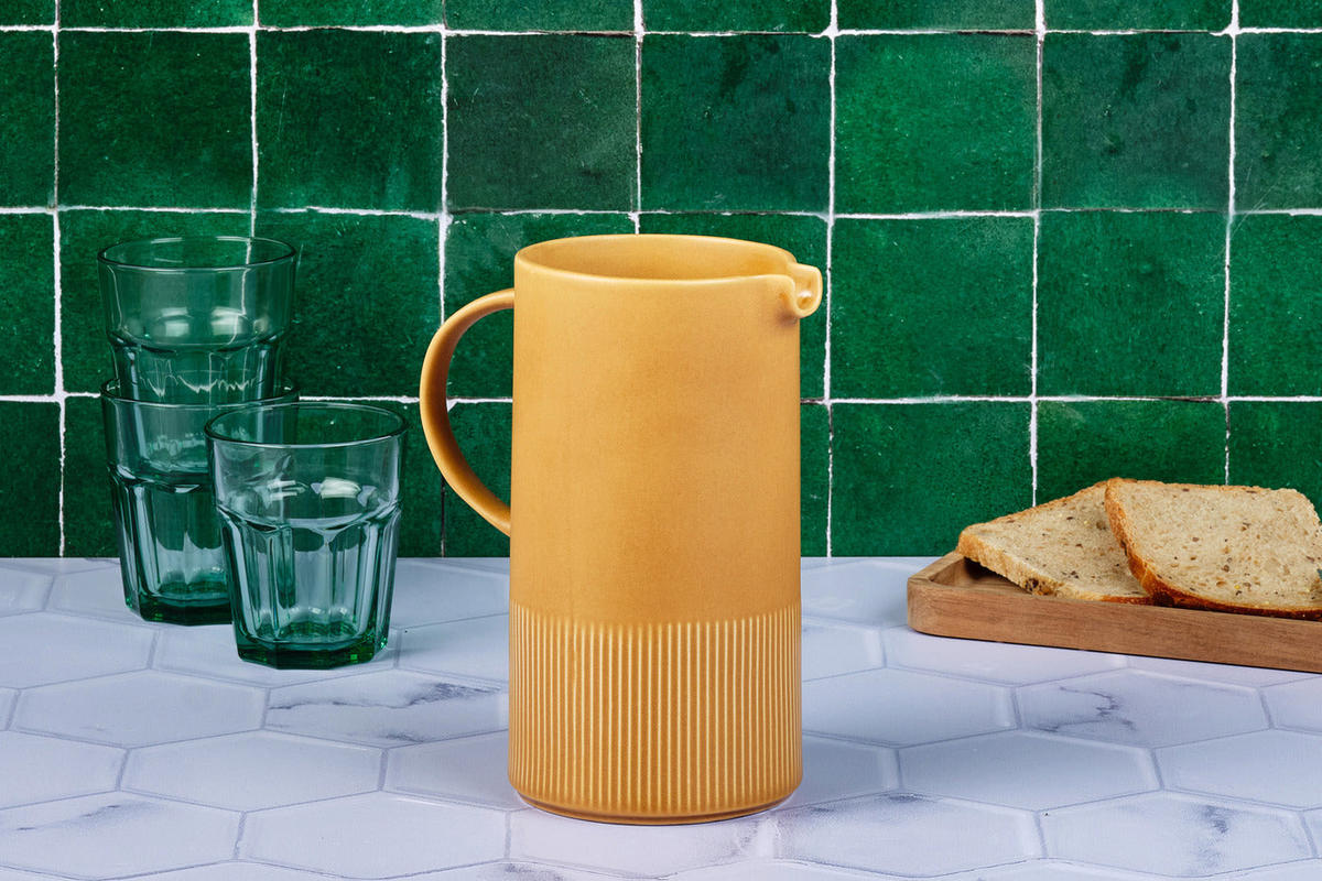 KARAFFE Scandi 1500ml - Ocre - Gelb, Keramik (1.5L) - Björn