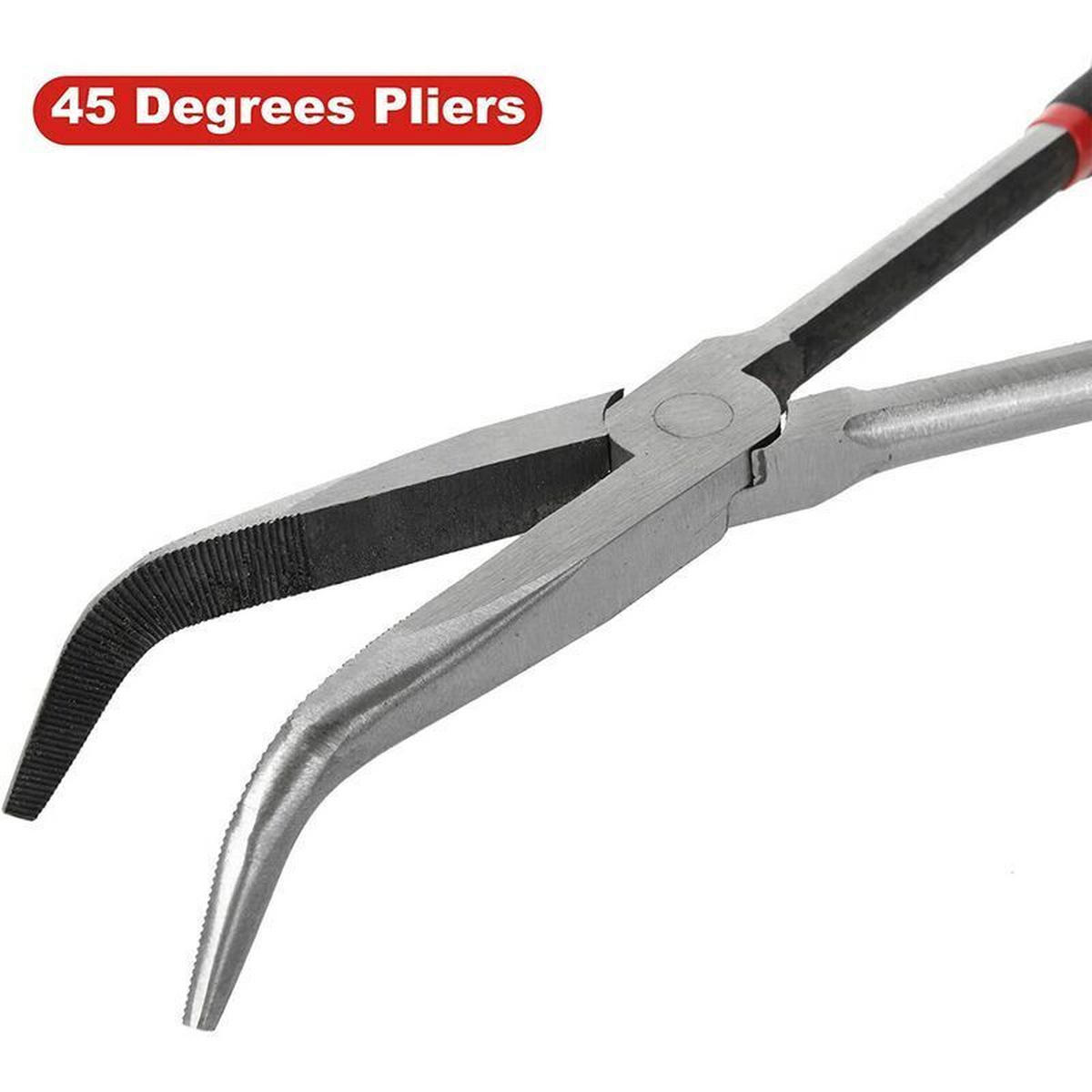 ZANGEN – 4-teiliges Set – 11 Zoll – Kohlenstoffstahl - Schwarz, Metall (280/1/1cm) - DCA