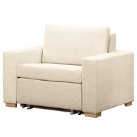 SCHLAFSESSEL - Beige/Buchefarben, Buchenholz/Textil (110/90/90cm) - home24