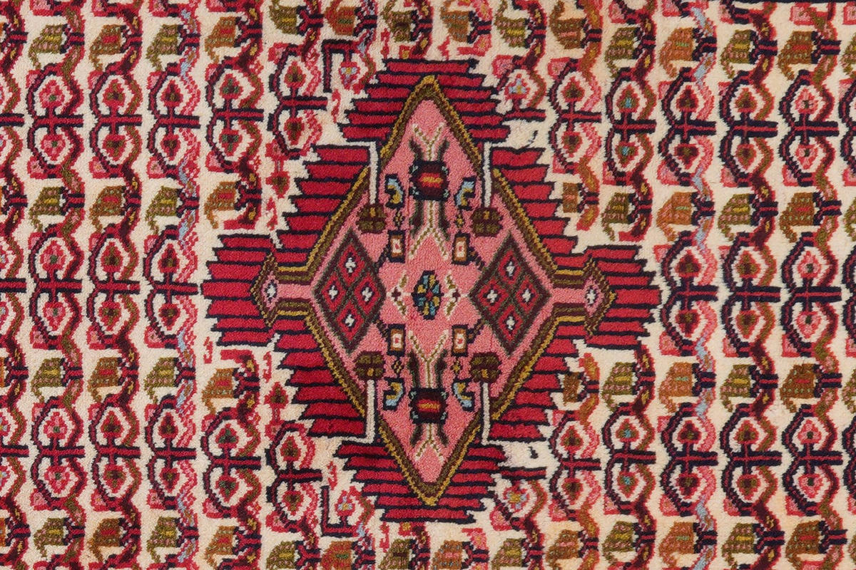 ORIENTTEPPICH handgeknüpft Assadabad Beige, Rot 199/80 cm Schurwolle - Beige/Rot, Textil (80/199cm) - Looma