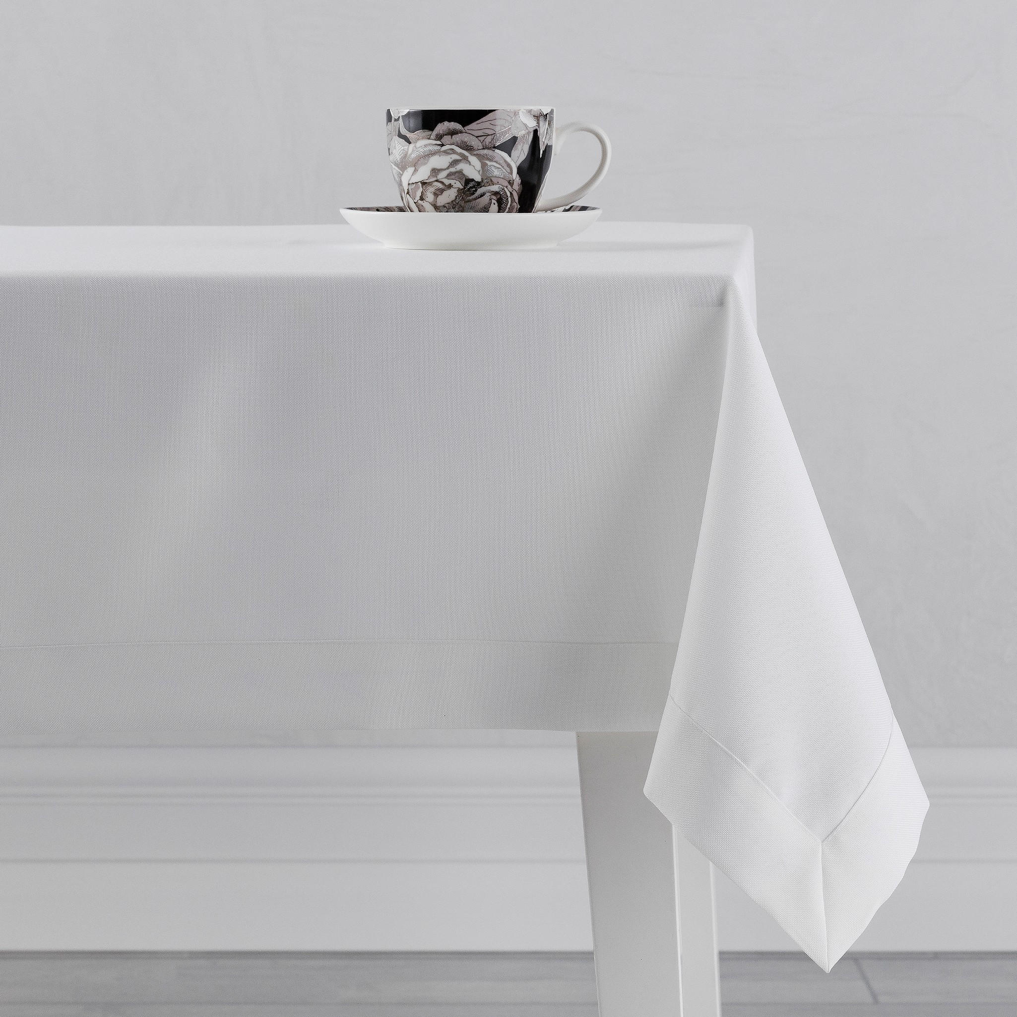 TISCHDECKE Lumiere3 - Weiß, Textil (180/130/1cm) - home&you
