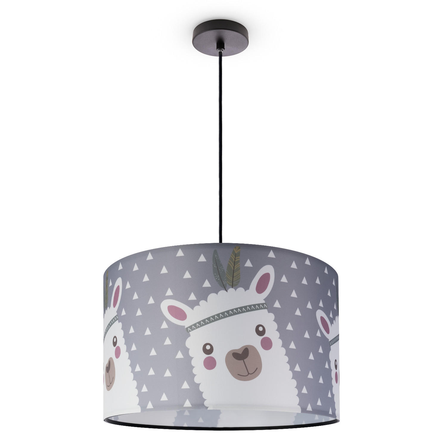 PENDELLEUCHTE Hugo Pd1 Ela 214 - Schwarz, Metall (45.5/45.5/27cm) - Paco Home