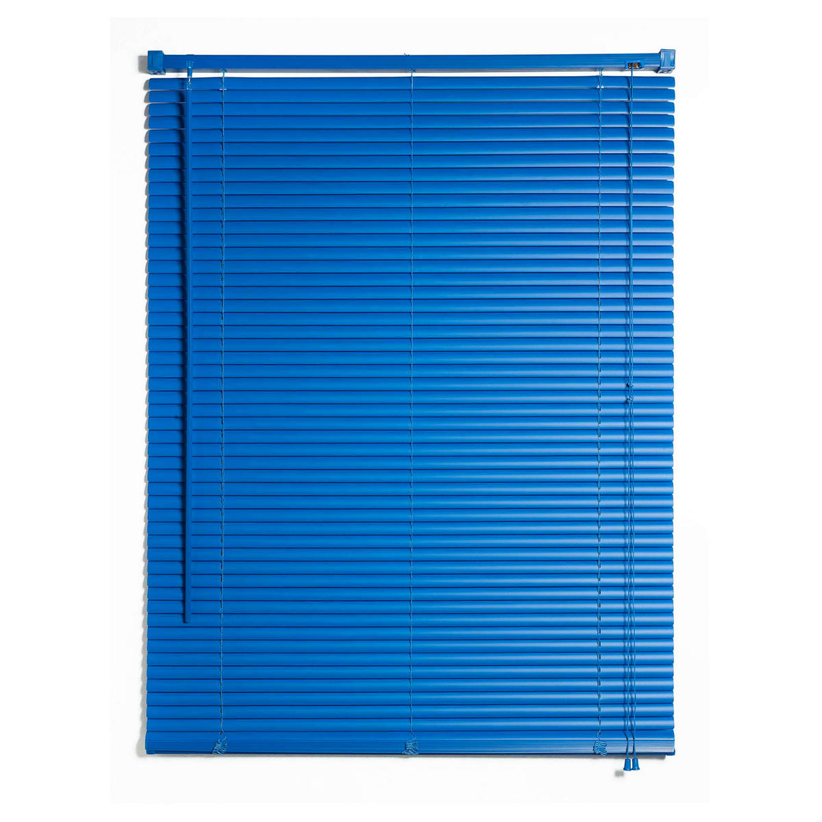 JALOUSIEN vinyl venetianische mit Blau Zugschnur 45x130 - Blau, Kunststoff (45/130cm) - STORESDECO