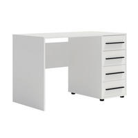 KOMMODE Modena 100 cm in Weiß mit Schubladen - Schwarz/Weiß, Holzwerkstoff/Kunststoff (100/87/40cm) - Ravio