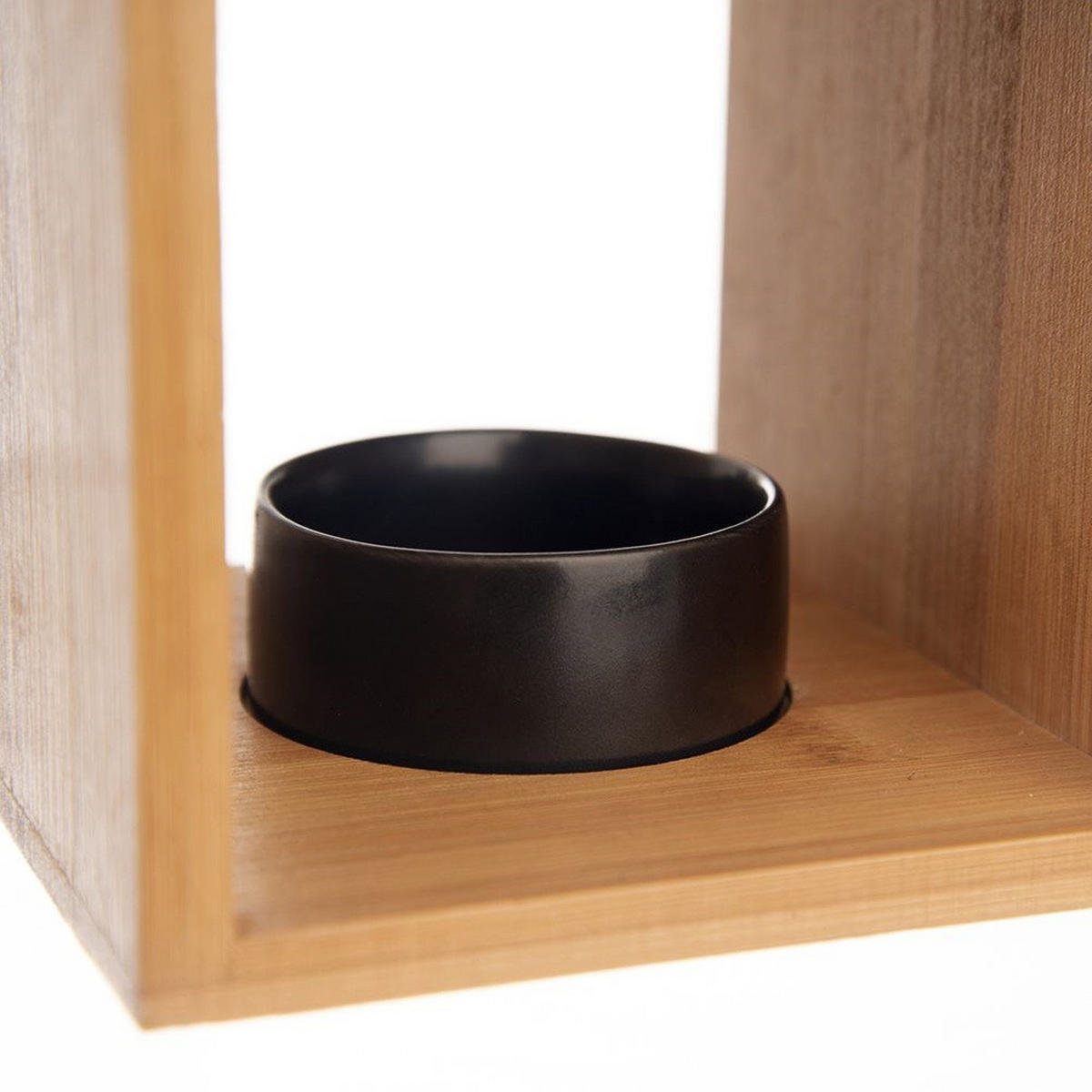 DUFTLAMPE Black schwarz - Schwarz, Holz (12/14/11cm) - Orion 