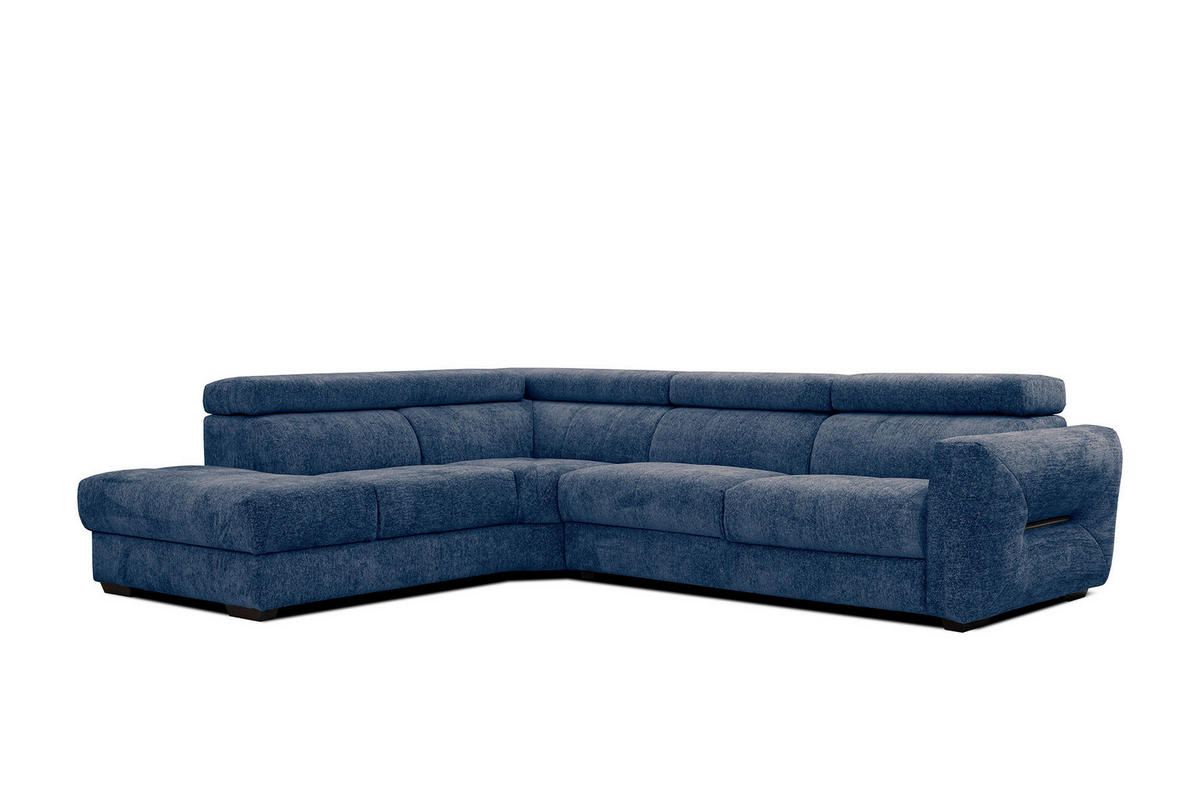 ECKSOFA CALVERA 5-Sitzer, dunkelblau - Dunkelblau, Holzwerkstoff/Textil (239/298cm) - Courtois Laville