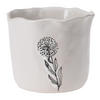 BLUMENTOPFABDECKUNG Keramik Ø 12,5 cm - Weiß, Kunststoff (12.5/10.5cm) - Home Styling Collection