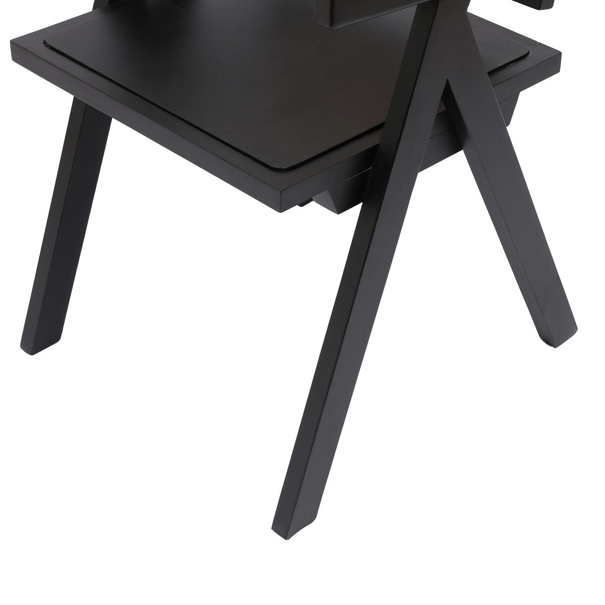 STUHL 1er-Set Holz Schwarz - Schwarz, Holz (51/80/54cm) - Nordlys