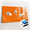 MAGNETTAFEL 120x60 Orange schwarzer Marker - Orange, Glas (120/0.4/60cm) - TULUP