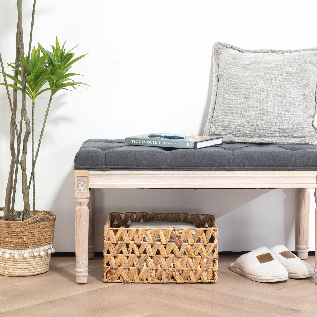 AUFBEWAHRUNGSKÖRBE TONOA 3er Set natur - Naturfarben, Naturmaterialien (36/18/25cm) - IDIMEX