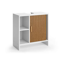 WASCHBECKENUNTERSCHRANK Norea, Eiche/Weiß, 60 x 60 cm - Eichefarben/Weiß, Holzwerkstoff (60/60/30cm) - Vicco