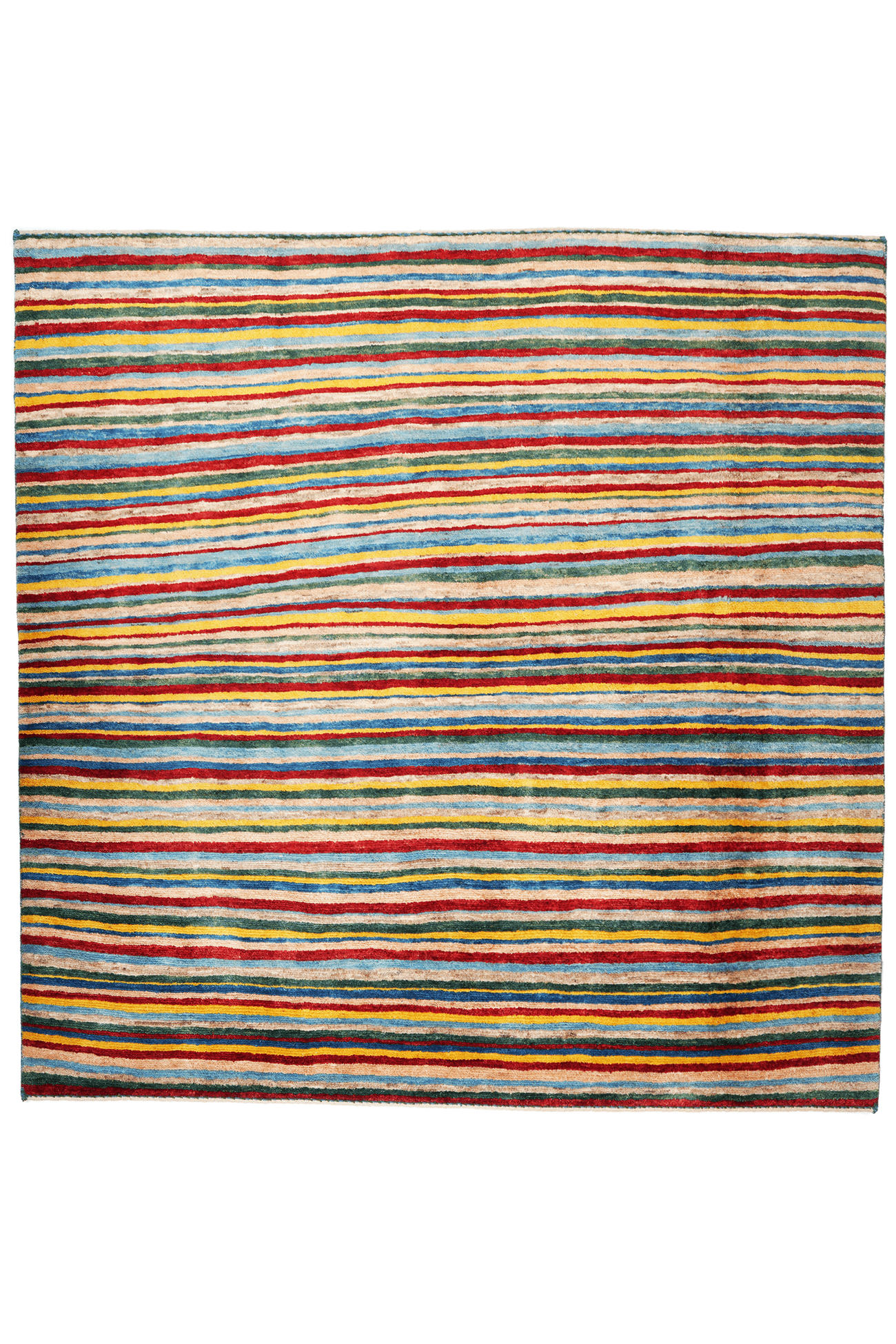 TEPPICH Rizbaf Mehrfarbig 150/150 cm Schurwolle - Multicolor, Textil (150/150cm) - Looma