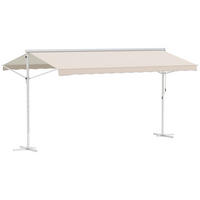 STANDMARKISE Alu+Metall Crème - Creme, Kunststoff/Metall (340/255/450cm) - Outsunny