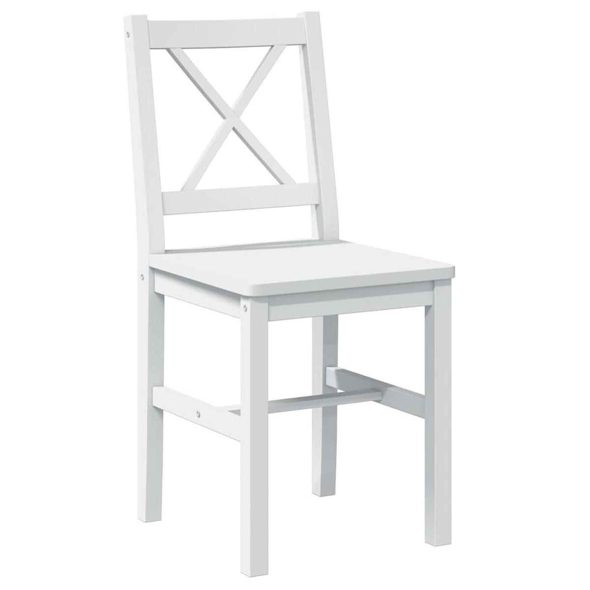 ESSGRUPPE Weiß 5-teilig - Weiß, Holz (108/73/65cm) - vidaXL