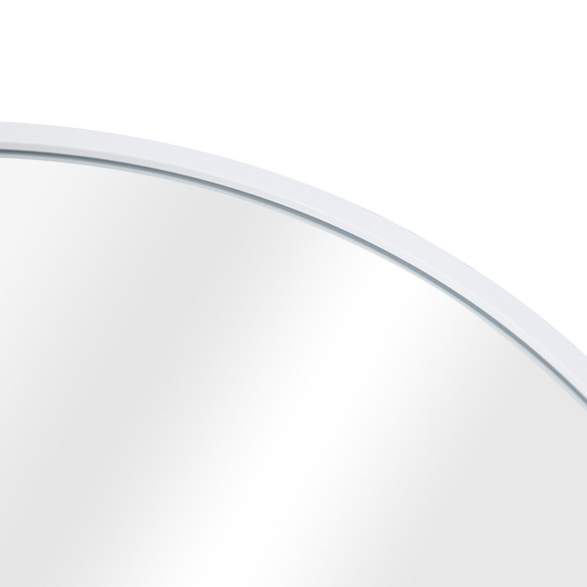WANDSPIEGEL Corato - Weiß, Glas/Metall (38.4/2.8/78.4cm) - [en.casa]