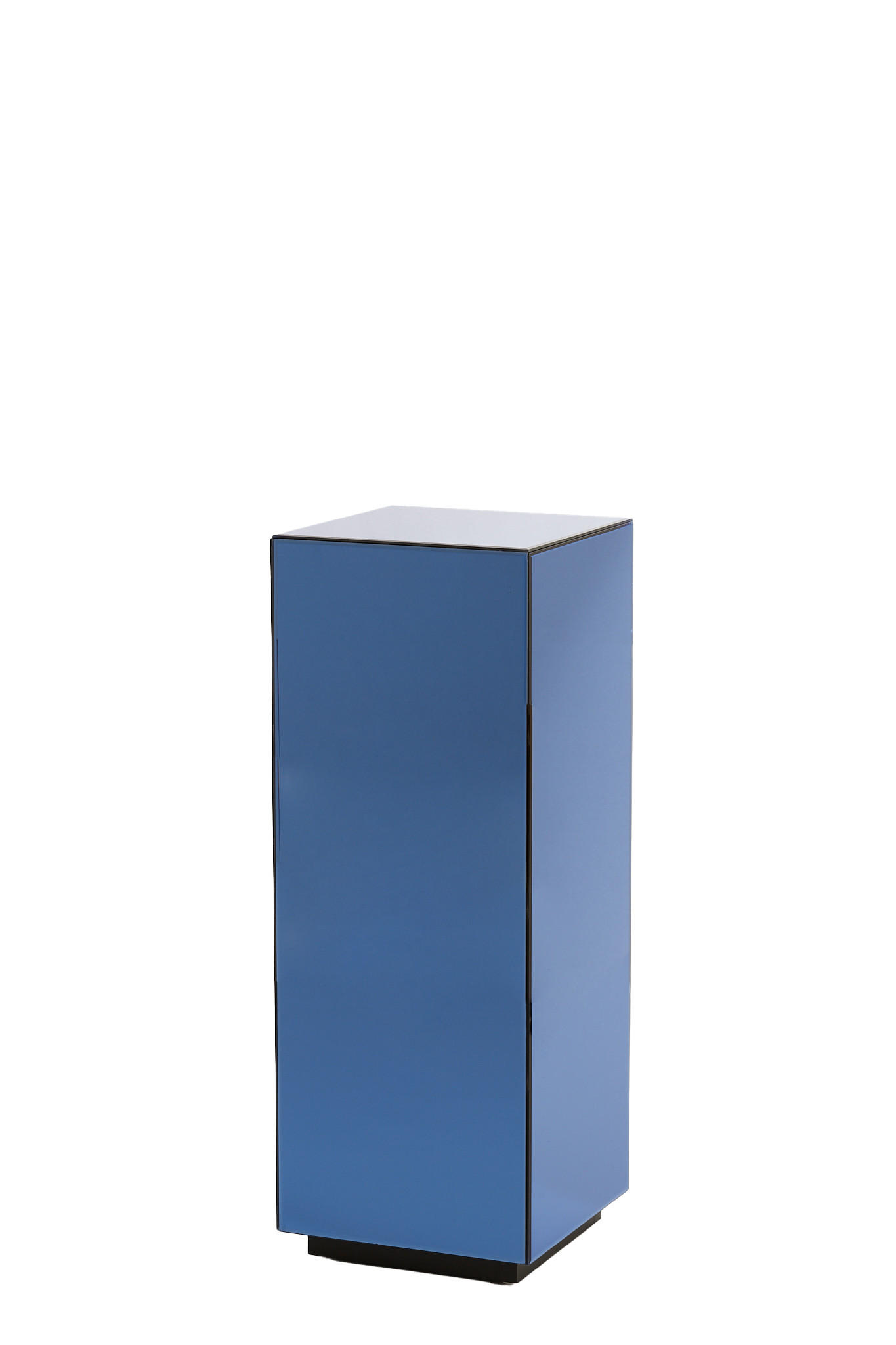 BLUMENSÄULE Daxton Blau 30/30/80 cm - Blau, Glas (30/30/80cm) - Light & Living