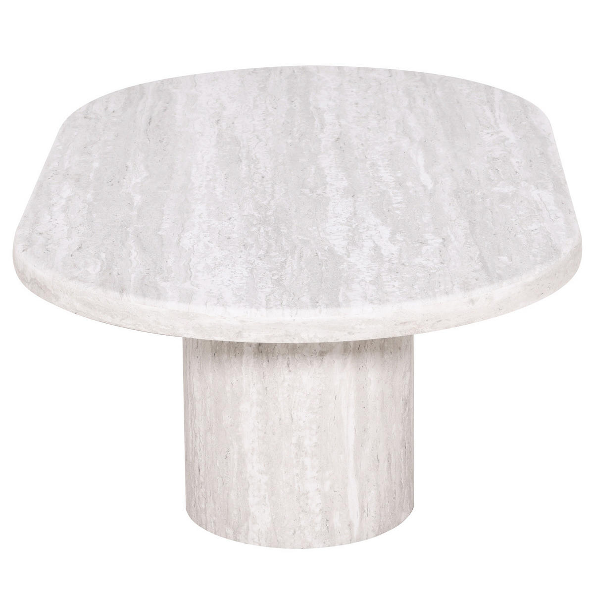 COUCHTISCH - Travertin Hellgrau Dekor - Hellgrau, Holzwerkstoff (70/120/35cm) - home24