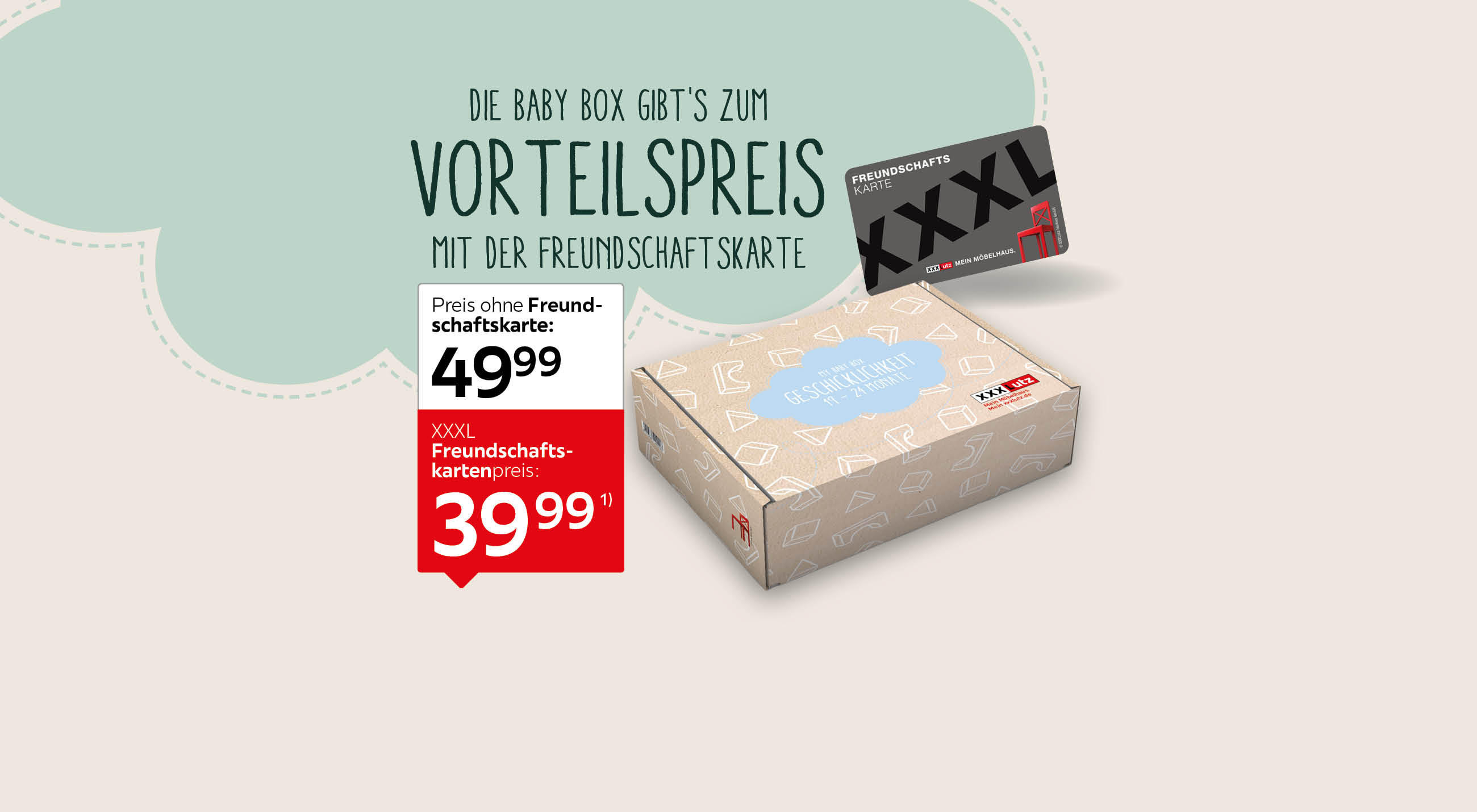 Baby Box und Freundschaftskarte