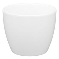 BLUMENTOPF Sylt Keramik Ø 11 cm Höhe 10 cm rund Weiß glänzend - Weiß, Keramik (11/10cm) - LENI