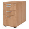 STANDCONTAINER - mit Hängeregistratur 80/42,8/72 cm in Nussbaumfarben Chromgriff (Metall) - Nussbaumfarben, Holzwerkstoff (42.8/72/80cm) - bümö