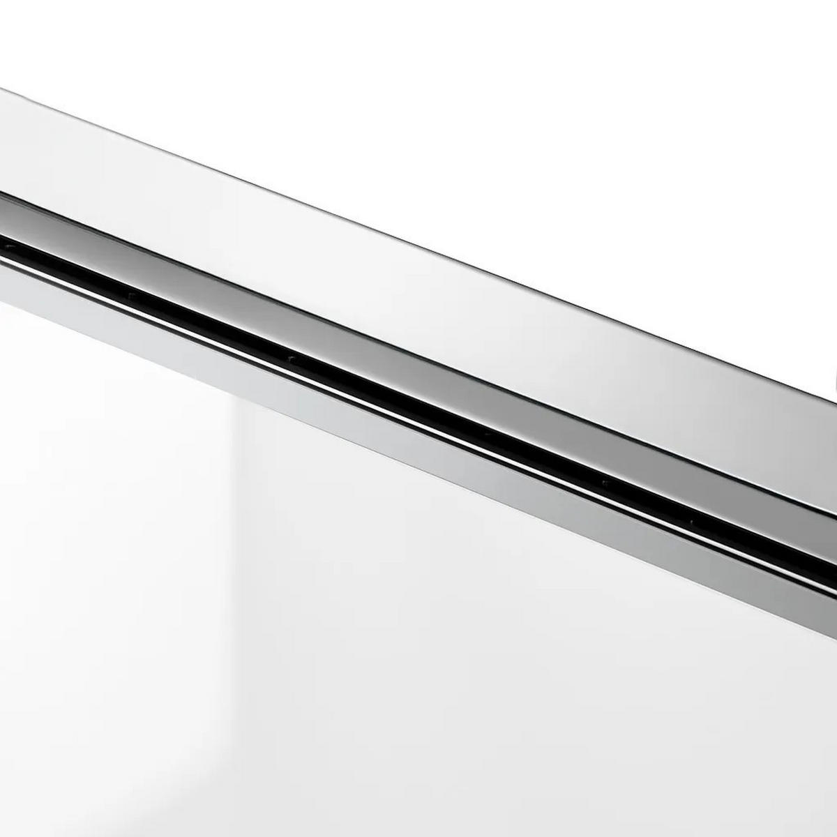 DUSCHKABINE Rea Atlas 100x90 Chrome linke - Chromfarben, Glas (100/90/200cm) - REA