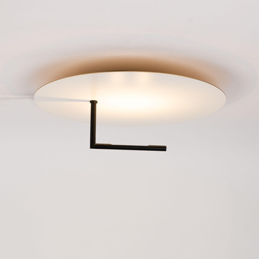 LED-WAND-/DECKENLAMPE Edge Weiß Ø 45cm - Weiß, Metall (45/45/16cm) - s.luce