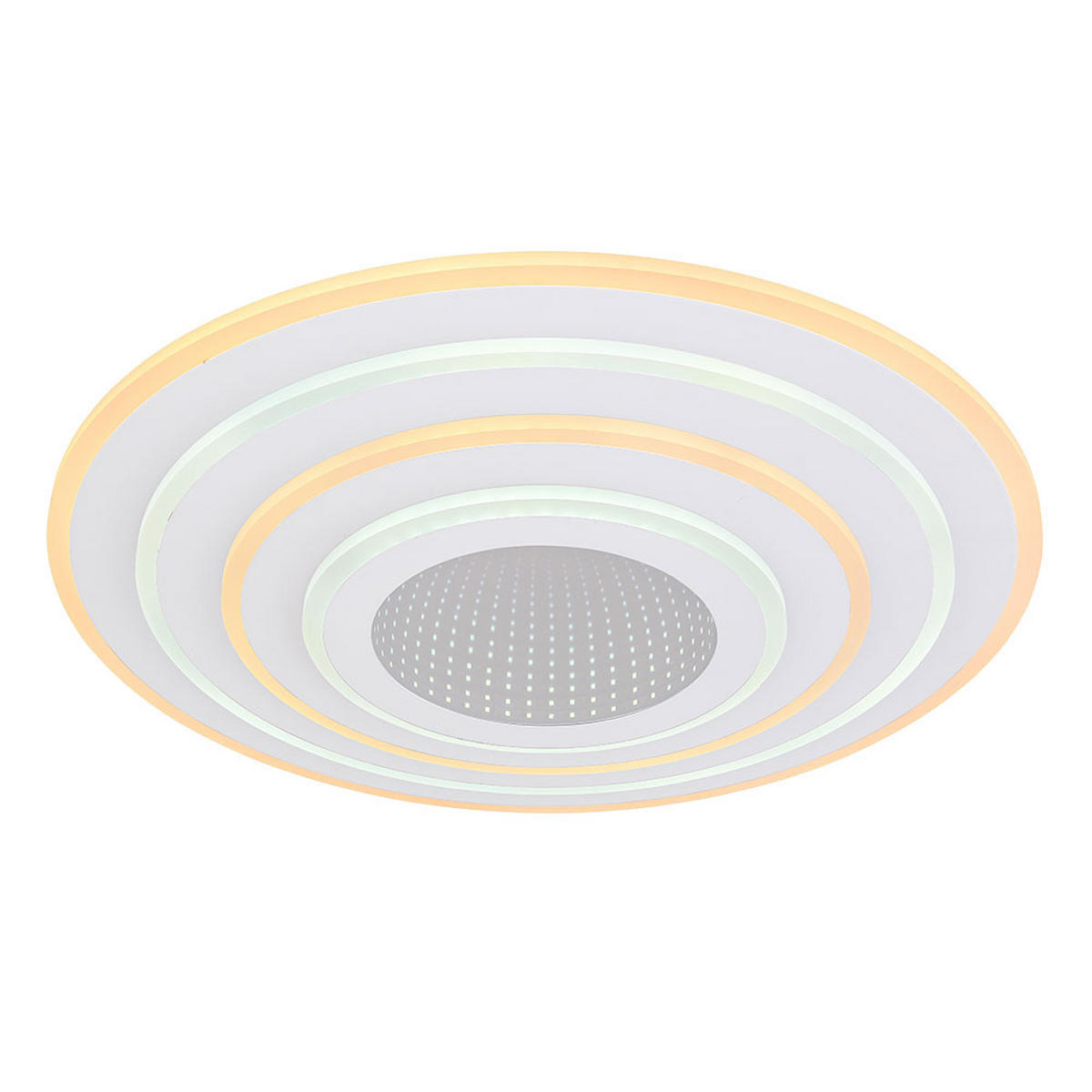 LED DECKENLEUCHTE Metall Weiß Jocelyn - Weiß, Metall (50/50/6.5cm) - Globo Lighting