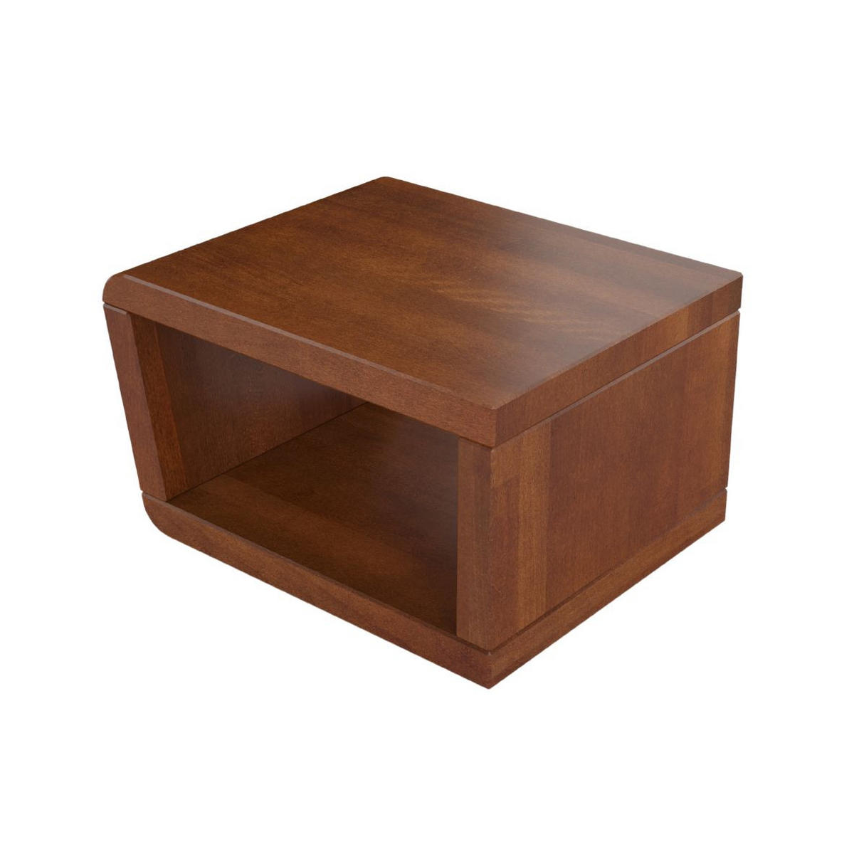 MASSIVHOLZNACHTTISCH Harald, Buche - lackiert, Nussbaumfarbe - Walnussfarben, Holz (50/37/40cm) - Visby