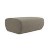 POUF Strukturstoff Stoff Beige - Beige/Schwarz, Kunststoff/Textil (102/40/62cm) - LaMiaSofa
