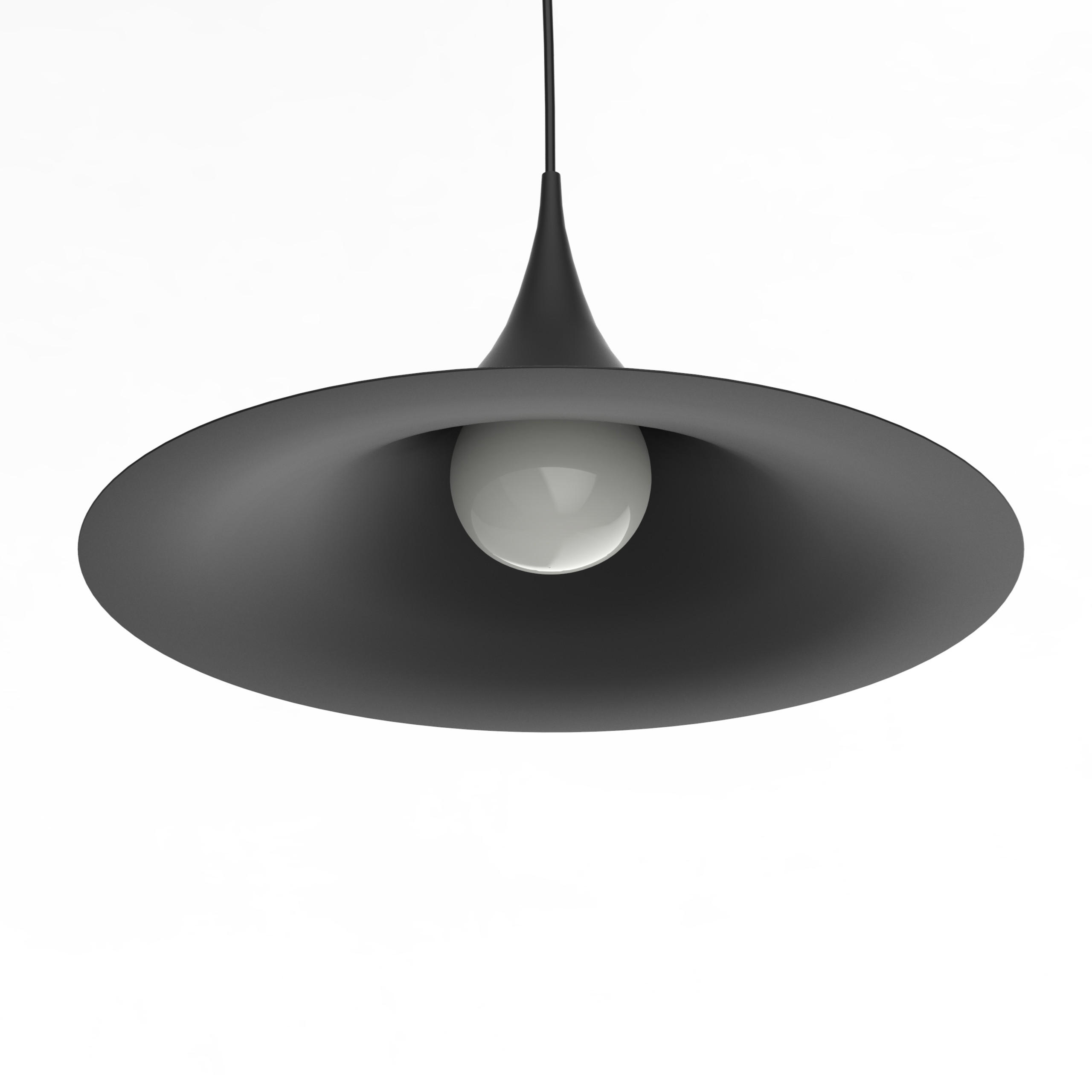 HÄNGELEUCHTE Louie - Schwarz, Metall (57/57/27cm) - Lumicom