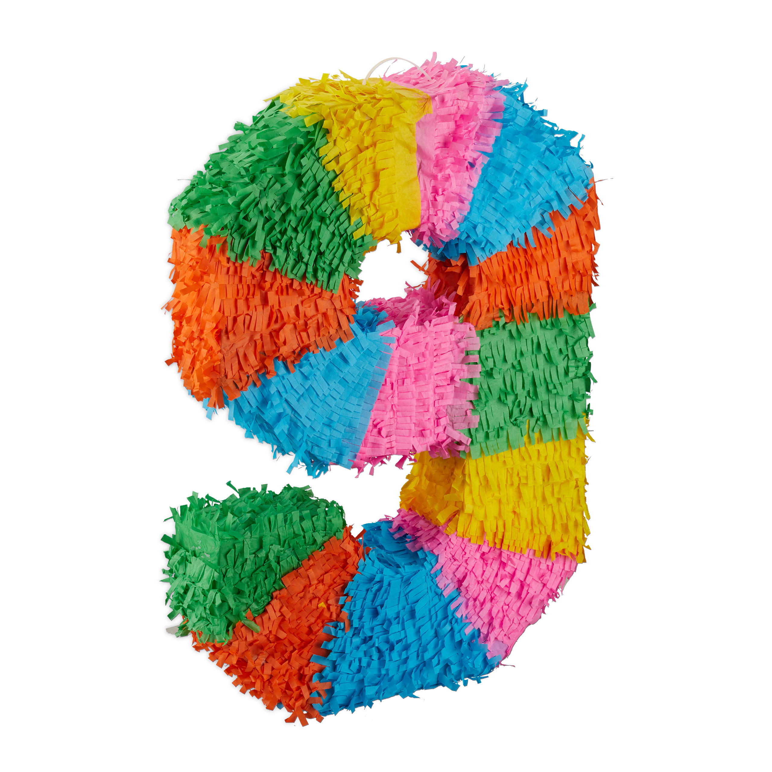 PINATA - různobarevná, papír (35.5/50.5/7.5cm) - Relaxdays