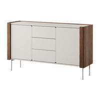 SIDEBOARD AVVOLGERE 141/82/39 cm mit 3 Schubladen 2 Türen Nussbaumfarben - Kaschmir/Nussbaumfarben, Holzwerkstoff (141/82/39cm) - MASSENO