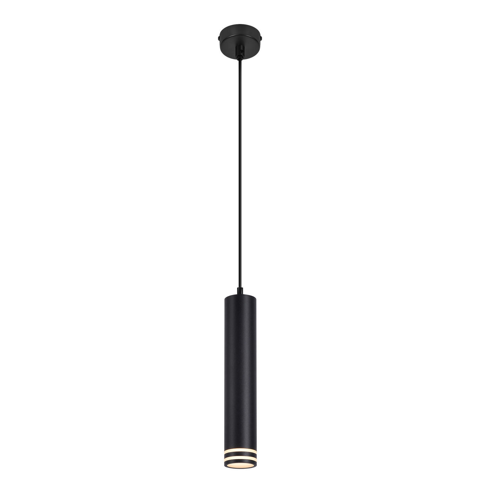 PENDELLEUCHTE Darien 155/30/6 cm - Schwarz, Metall (155/30/6cm) - ZMH