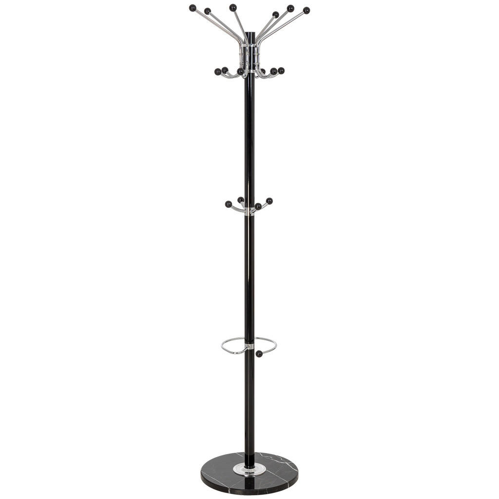 Wanderlust Garderobe Schwarz 36x175x36 cm