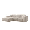 ECKSOFA L-Form Siena Stoff Maloy Beige Links - Beige, Holz (165/266cm) - Kaiser Möbel