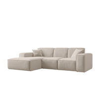 ECKSOFA L-Form Siena Stoff Maloy Beige Links - Beige, Holz (165/266cm) - Kaiser Möbel